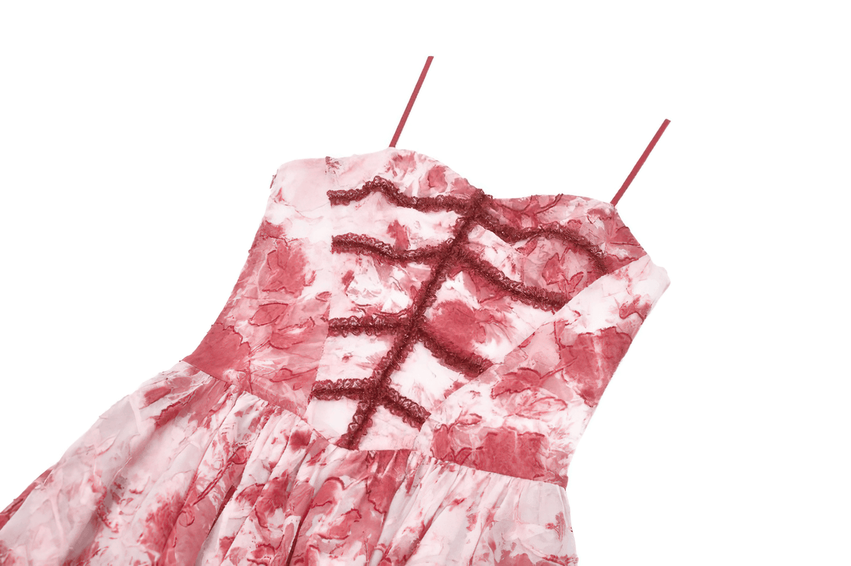 Romantic Gothic Lace Dress with Asymmetric Handkerchief Hem - image 6