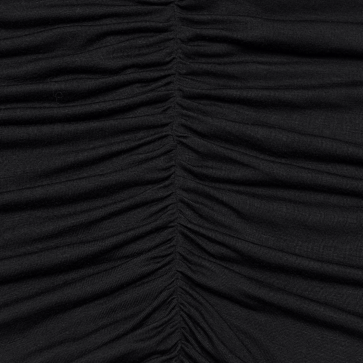 Sexy Gothic Lace Up Ruched Bodycon Slip Dress - image 8