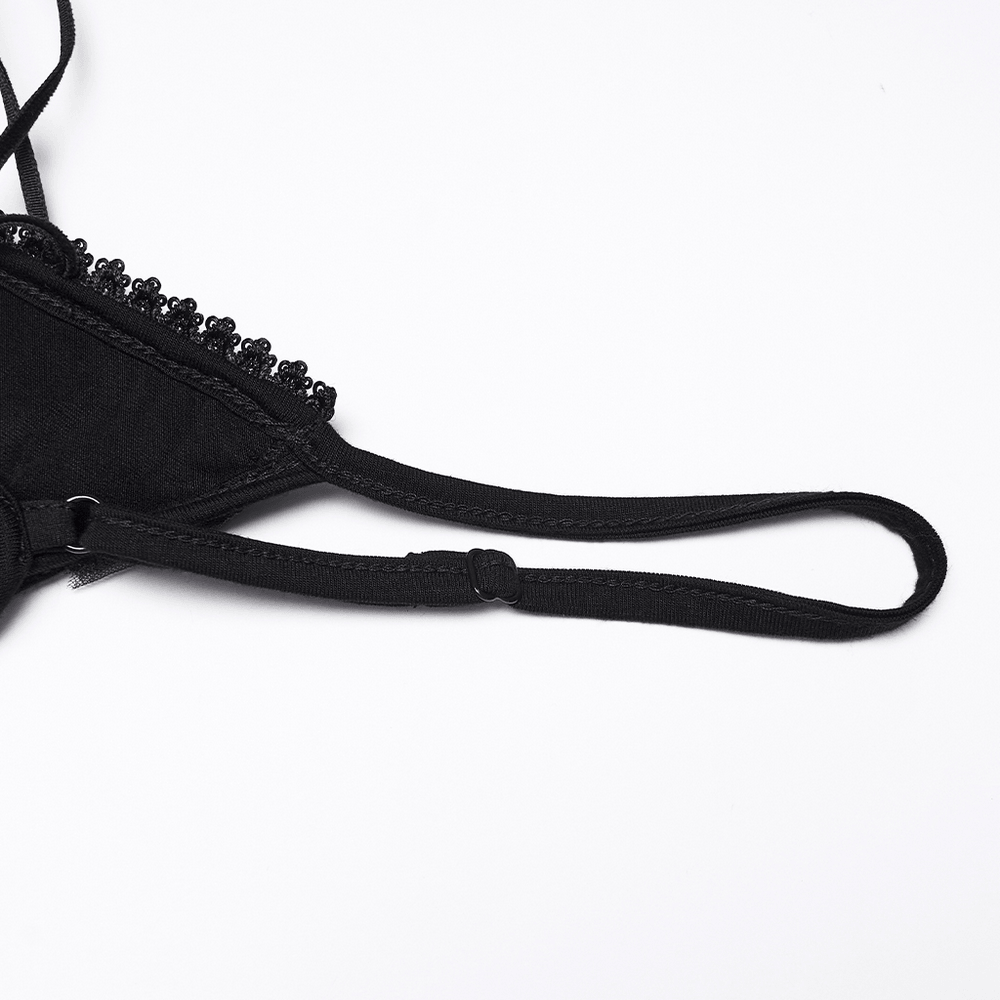 Sexy Gothic Lace Up Ruched Bodycon Slip Dress - image 9