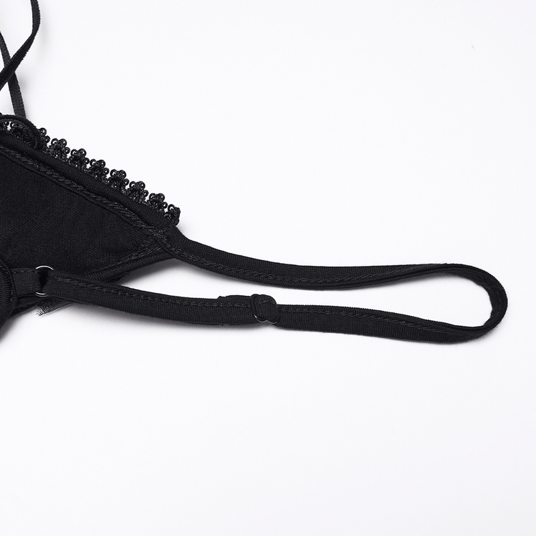 Sexy Gothic Lace Up Ruched Bodycon Slip Dress - image 9