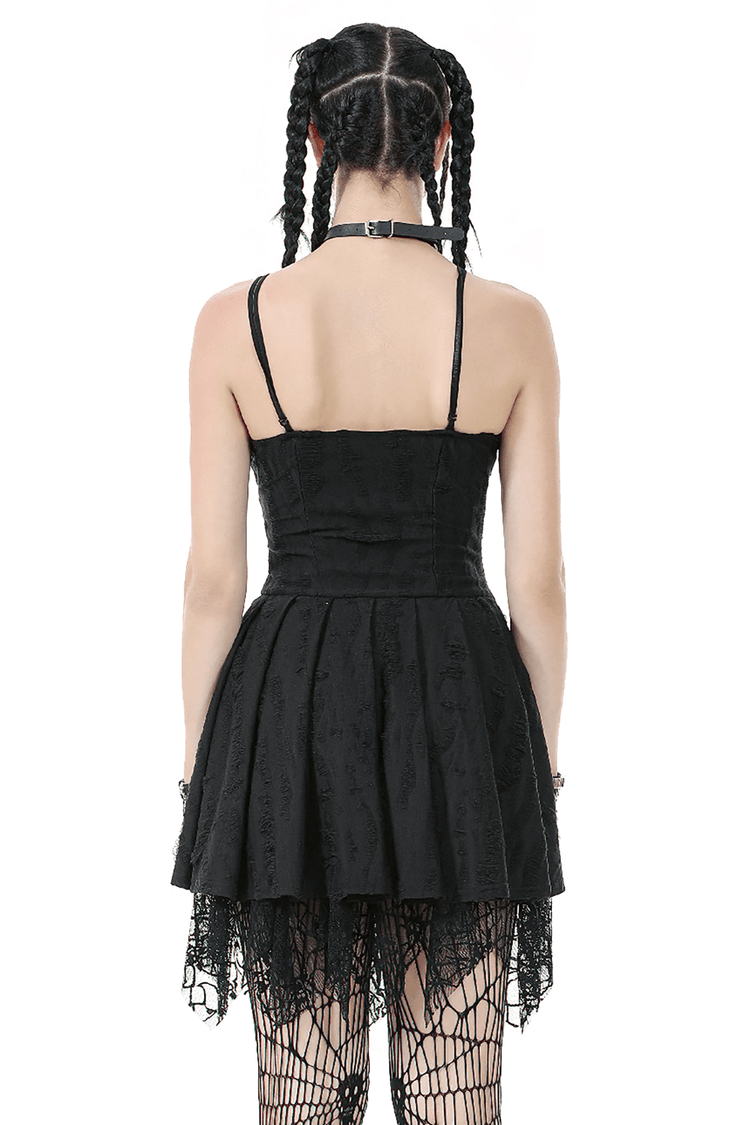 Sexy Lace Corset Dress with Heart Clips and Mesh Hem - image 2