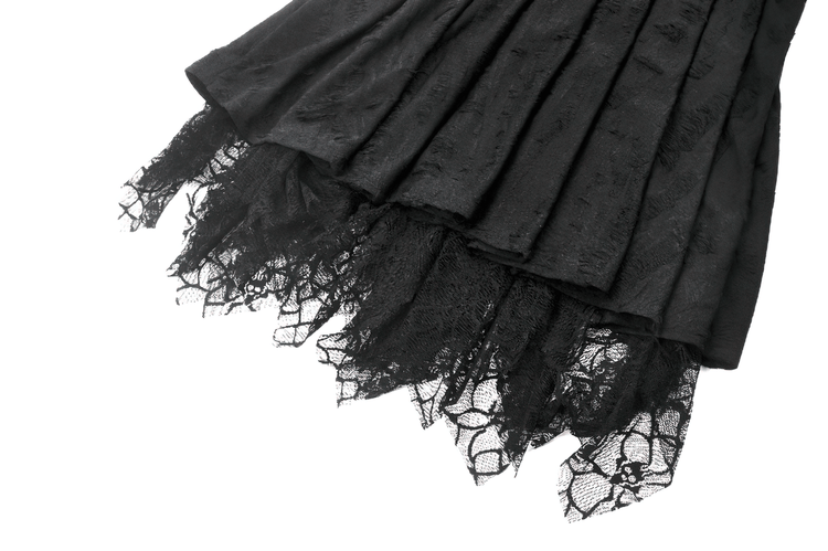 Sexy Lace Corset Dress with Heart Clips and Mesh Hem - image 11