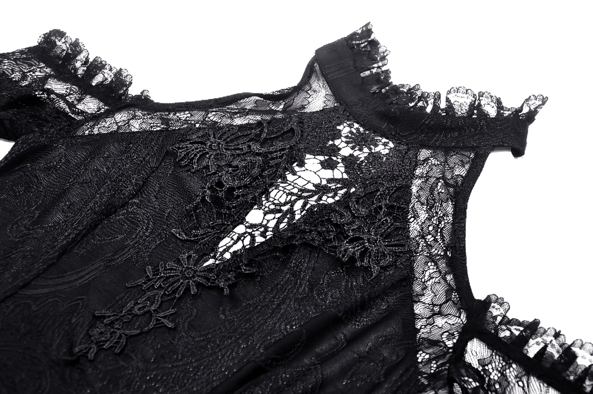 Sexy Lace Off-Shoulders Dress with Bell Sleeves - image 6