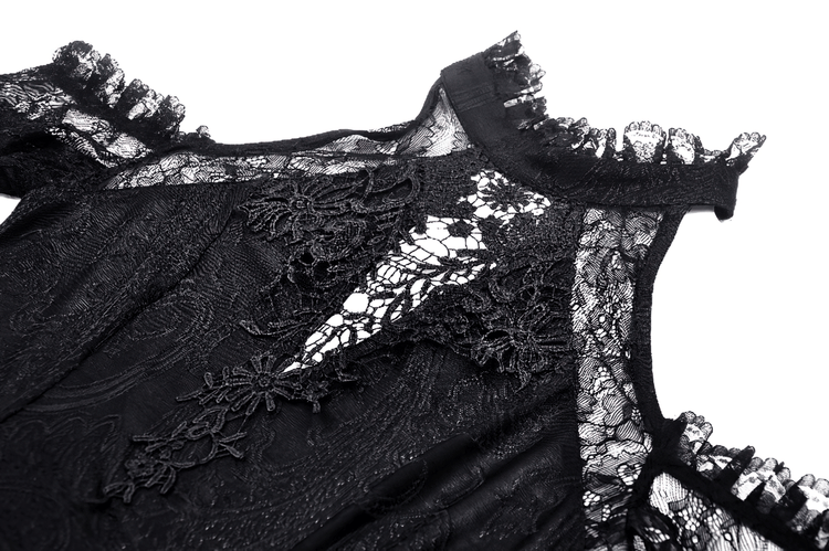Sexy Lace Off-Shoulders Dress with Bell Sleeves - image 6