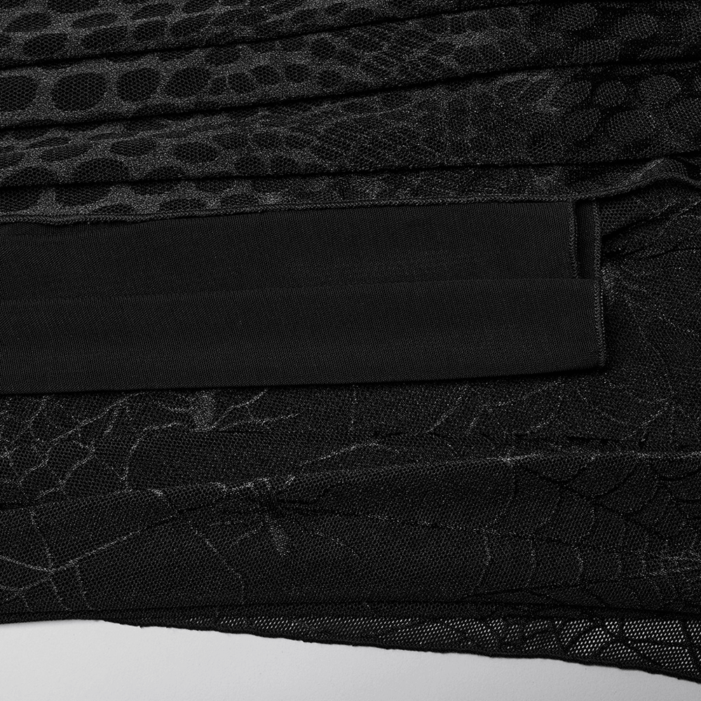 Sexy Mesh Gothic Dress with Spiderweb and Python Pattern - image 10