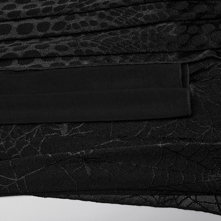 Sexy Mesh Gothic Dress with Spiderweb and Python Pattern - image 10