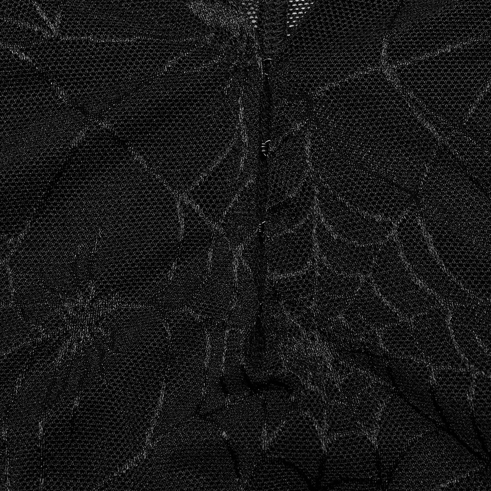 Sexy Mesh Gothic Dress with Spiderweb and Python Pattern - image 8