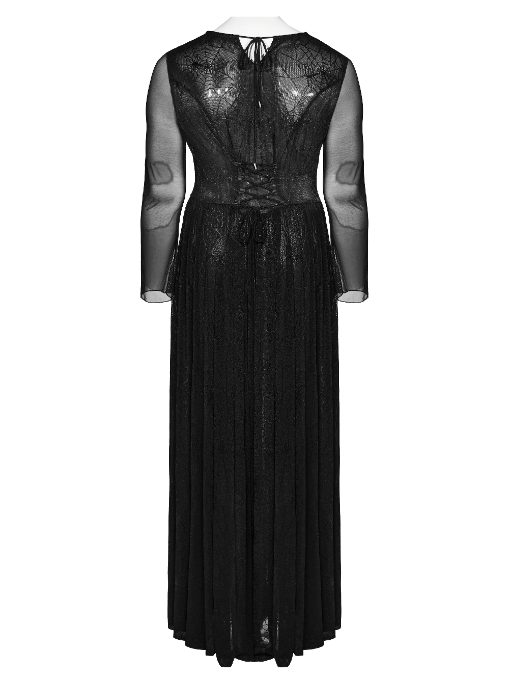 Sexy Mesh Gothic Dress with Spiderweb and Python Pattern - image 6