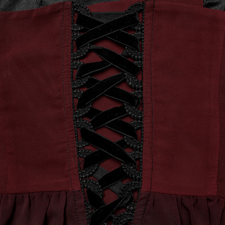 Sleek Gothic Long Dress with Adjustable Straps - image 9
