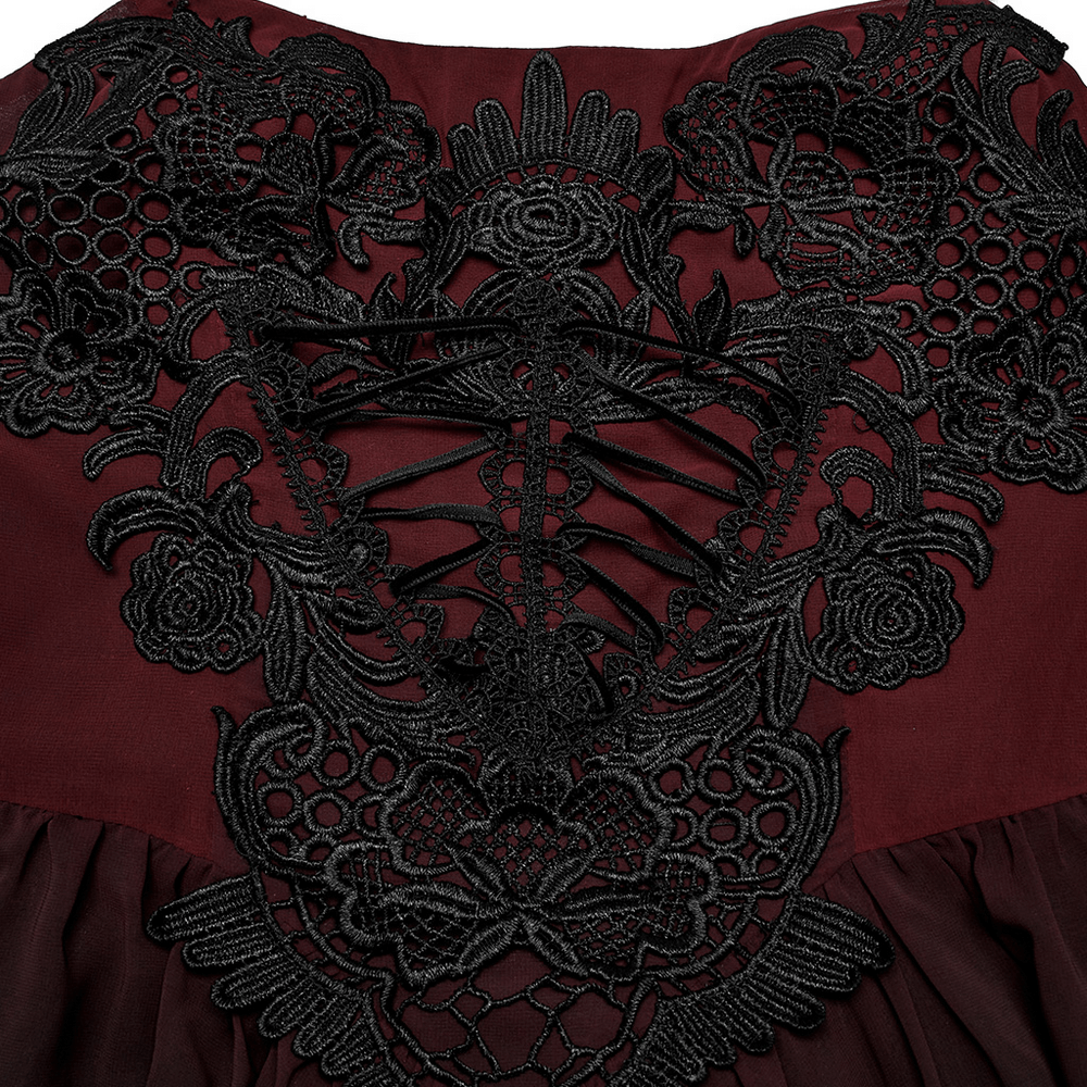 Sleek Gothic Long Dress with Adjustable Straps - image 8