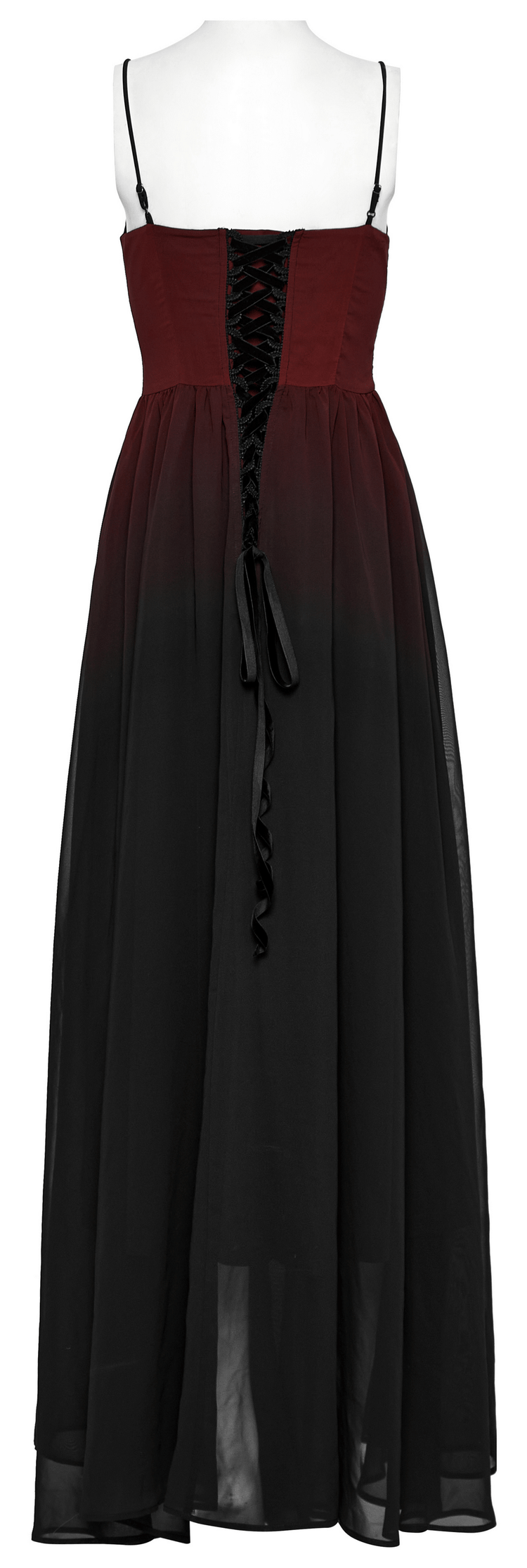 Sleek Gothic Long Dress with Adjustable Straps - image 6