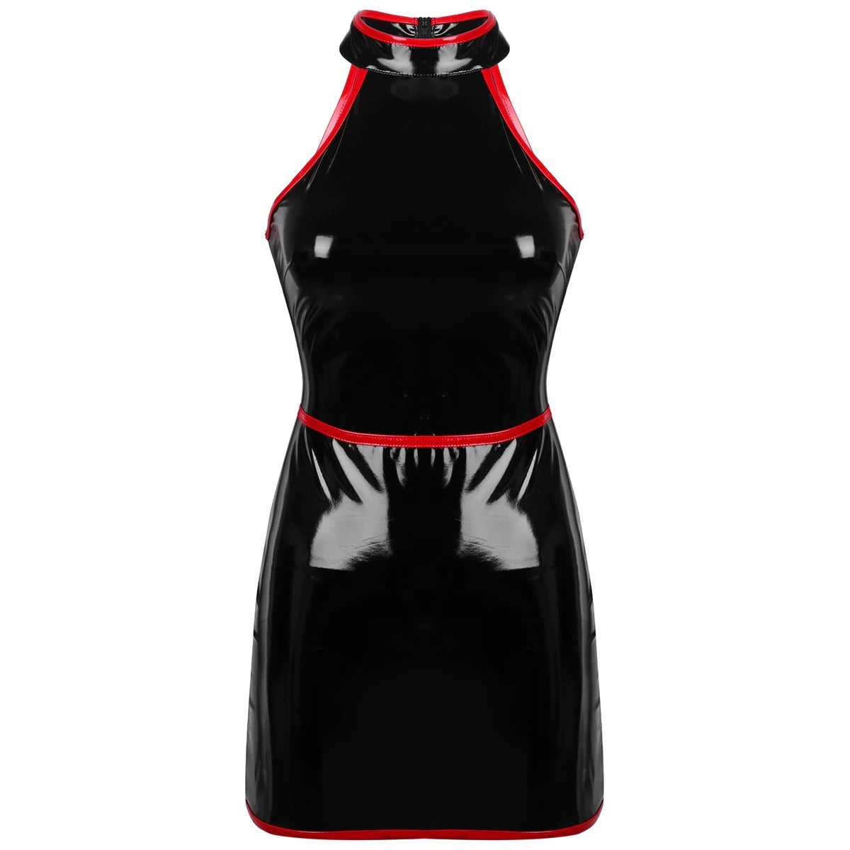 Slim Fit Bodycon Dress for Pole Dance / Women's Wetlook Sleeveless Dress in Alternative Apparel - image 5