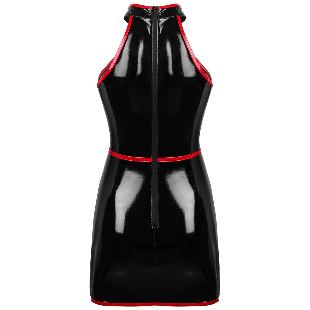 Slim Fit Bodycon Dress for Pole Dance / Women's Wetlook Sleeveless Dress in Alternative Apparel - image 6
