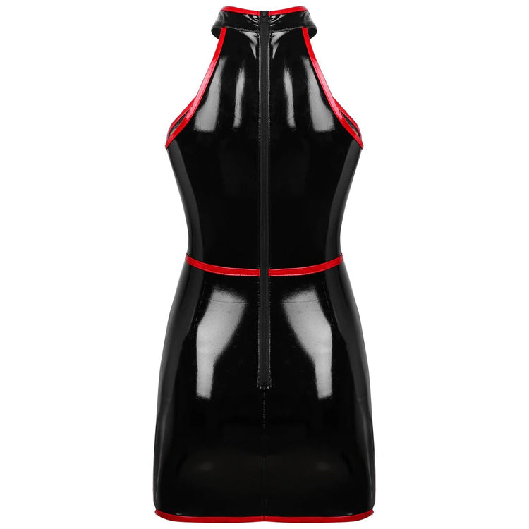 Slim Fit Bodycon Dress for Pole Dance / Women's Wetlook Sleeveless Dress in Alternative Apparel - image 6