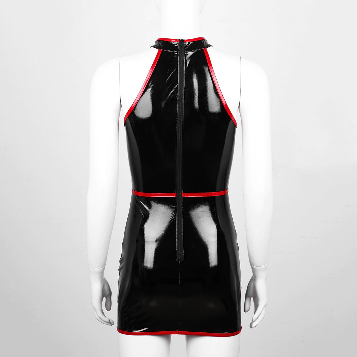 Slim Fit Bodycon Dress for Pole Dance / Women's Wetlook Sleeveless Dress in Alternative Apparel - image 14
