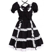 Classic Traditional Short Sleeve Cotton Lolita Dress