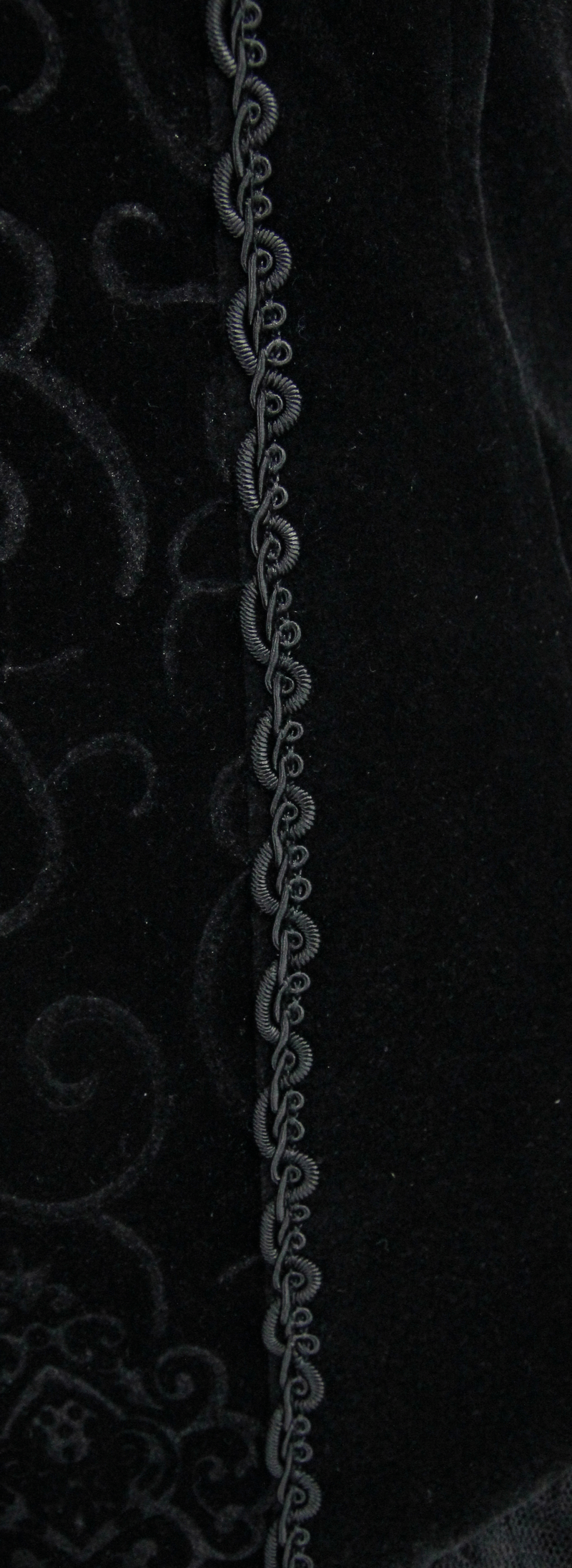 Strapless Dress With Lace Train / Gothic Asymmetry Hem Dress with Feathers - image 11