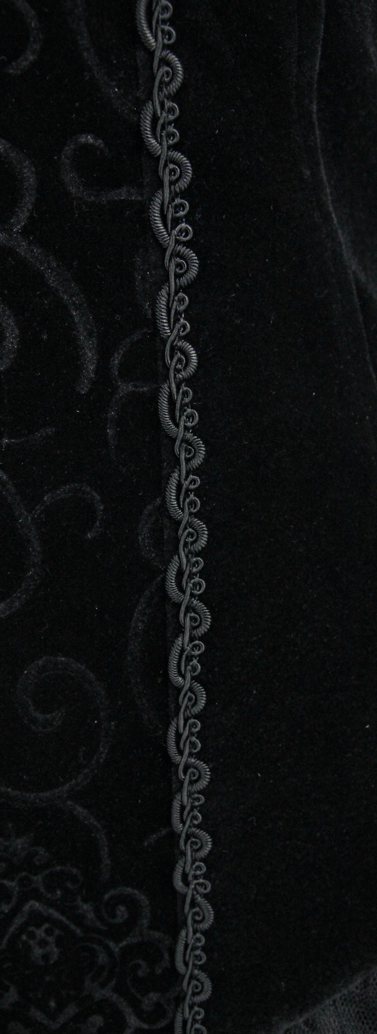 Strapless Dress With Lace Train / Gothic Asymmetry Hem Dress with Feathers - image 11