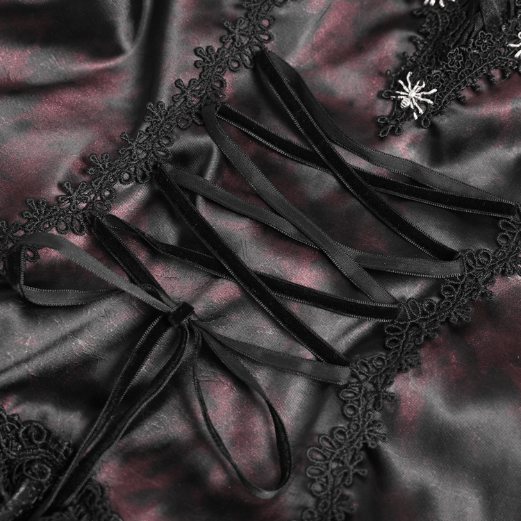 Striking Women's Halter Mini Dress with Corset Lacing Detail - image 9