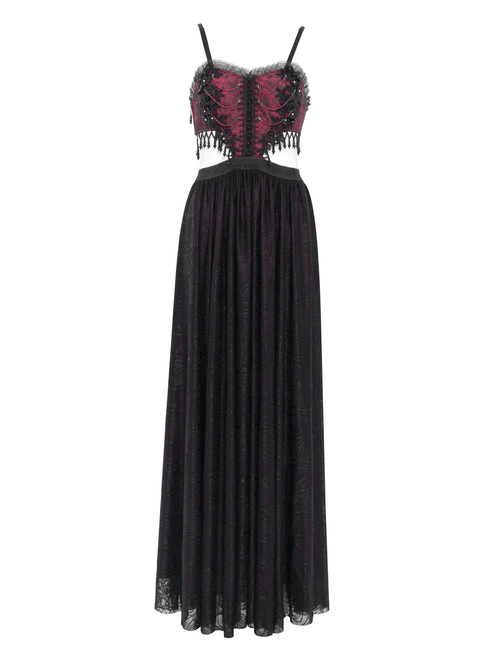 Stunning Gothic Floral Corset Dress with Lace Detailing - image 4