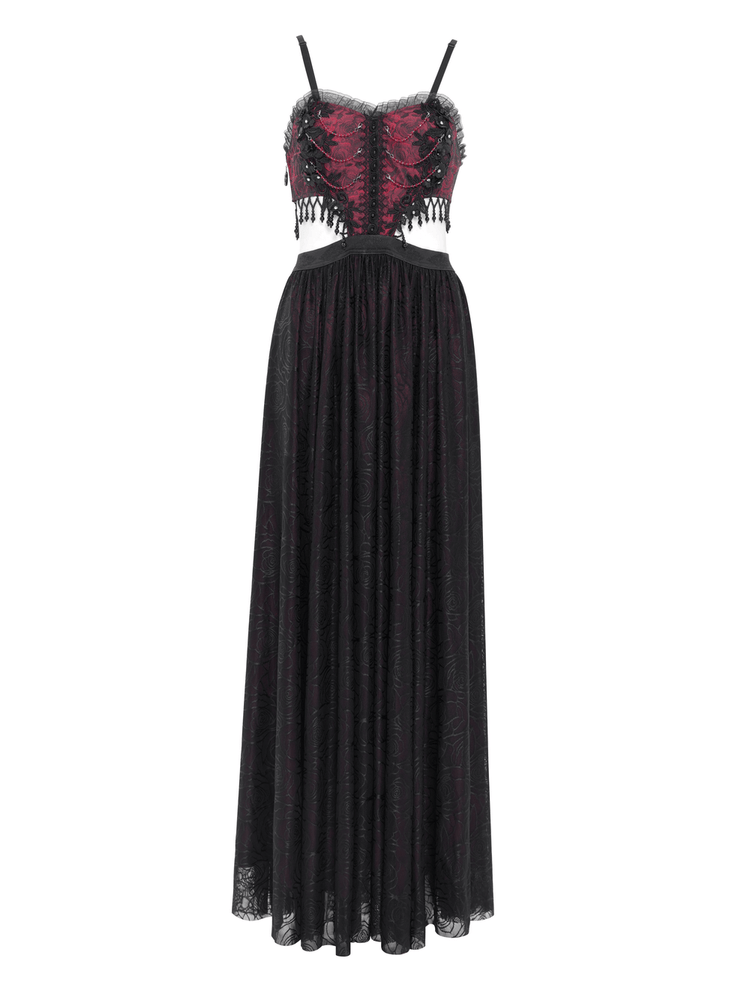 Stunning Gothic Floral Corset Dress with Lace Detailing - image 4