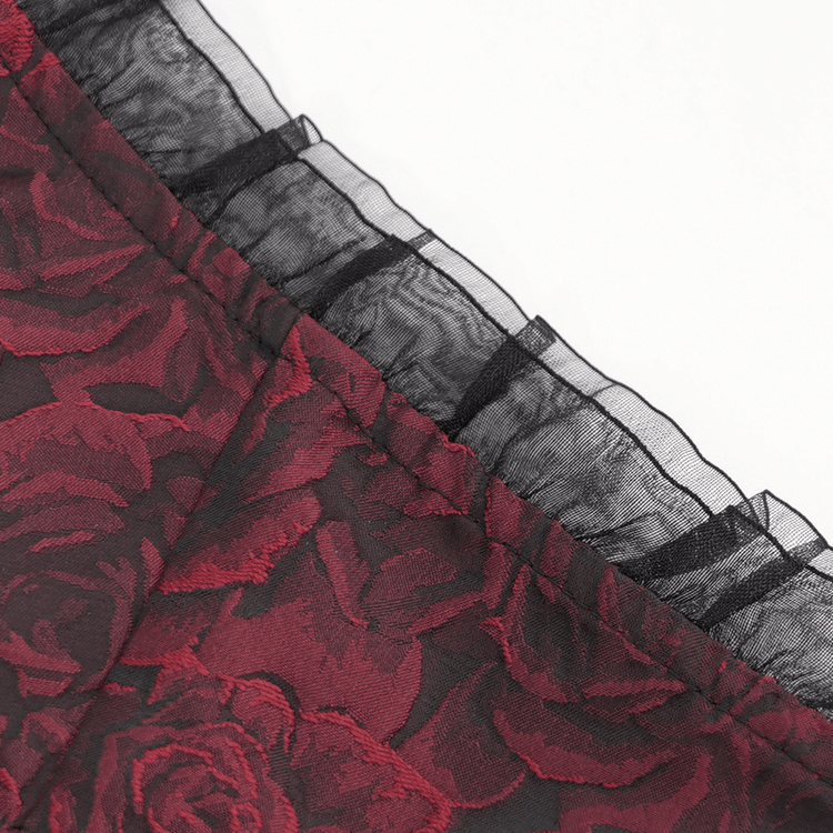 Stunning Gothic Floral Corset Dress with Lace Detailing - image 12