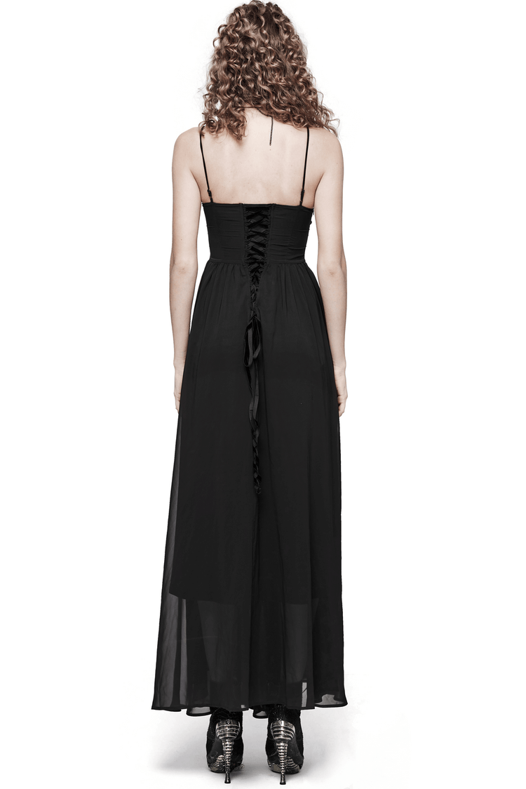 Stunning Women's Black Long Dress with Adjustable Straps - image 2