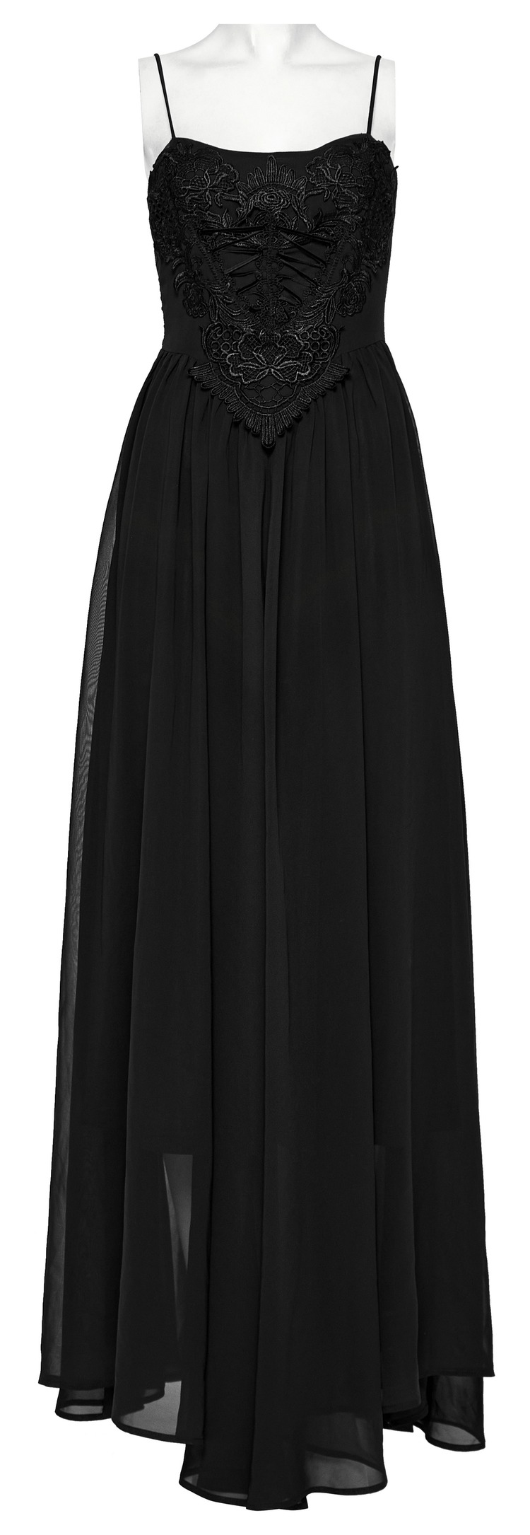 Stunning Women's Black Long Dress with Adjustable Straps - image 4
