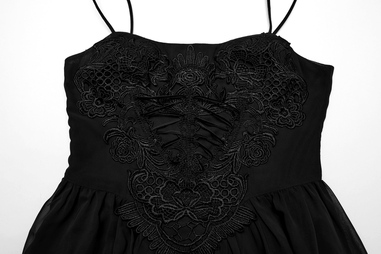 Stunning Women's Black Long Dress with Adjustable Straps - image 7