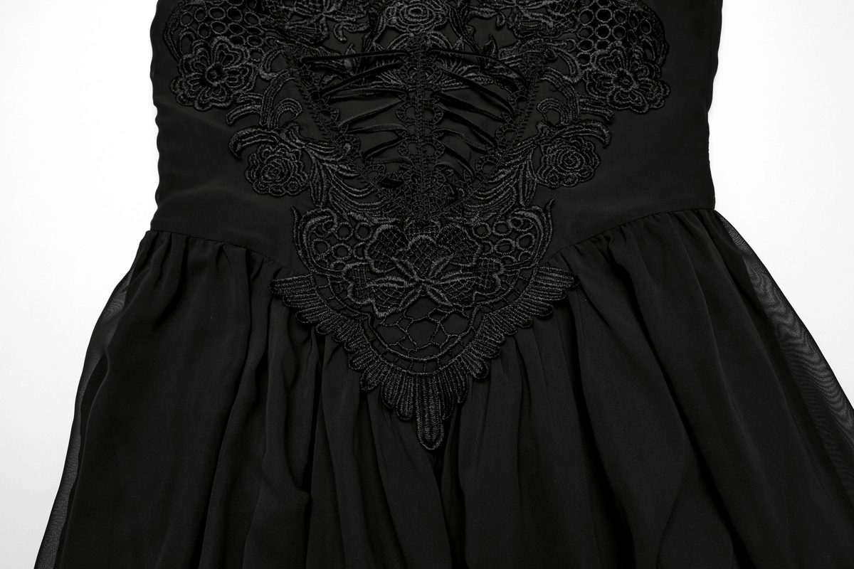 Stunning Women's Black Long Dress with Adjustable Straps - image 8