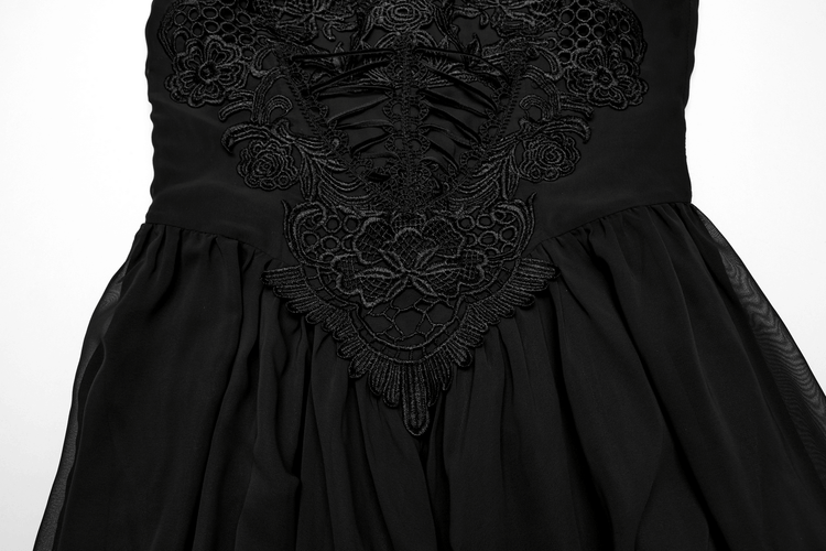 Stunning Women's Black Long Dress with Adjustable Straps - image 8