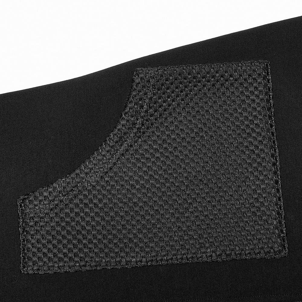 Stylish Black Hooded Zip-Front Tactical Dress - image 8