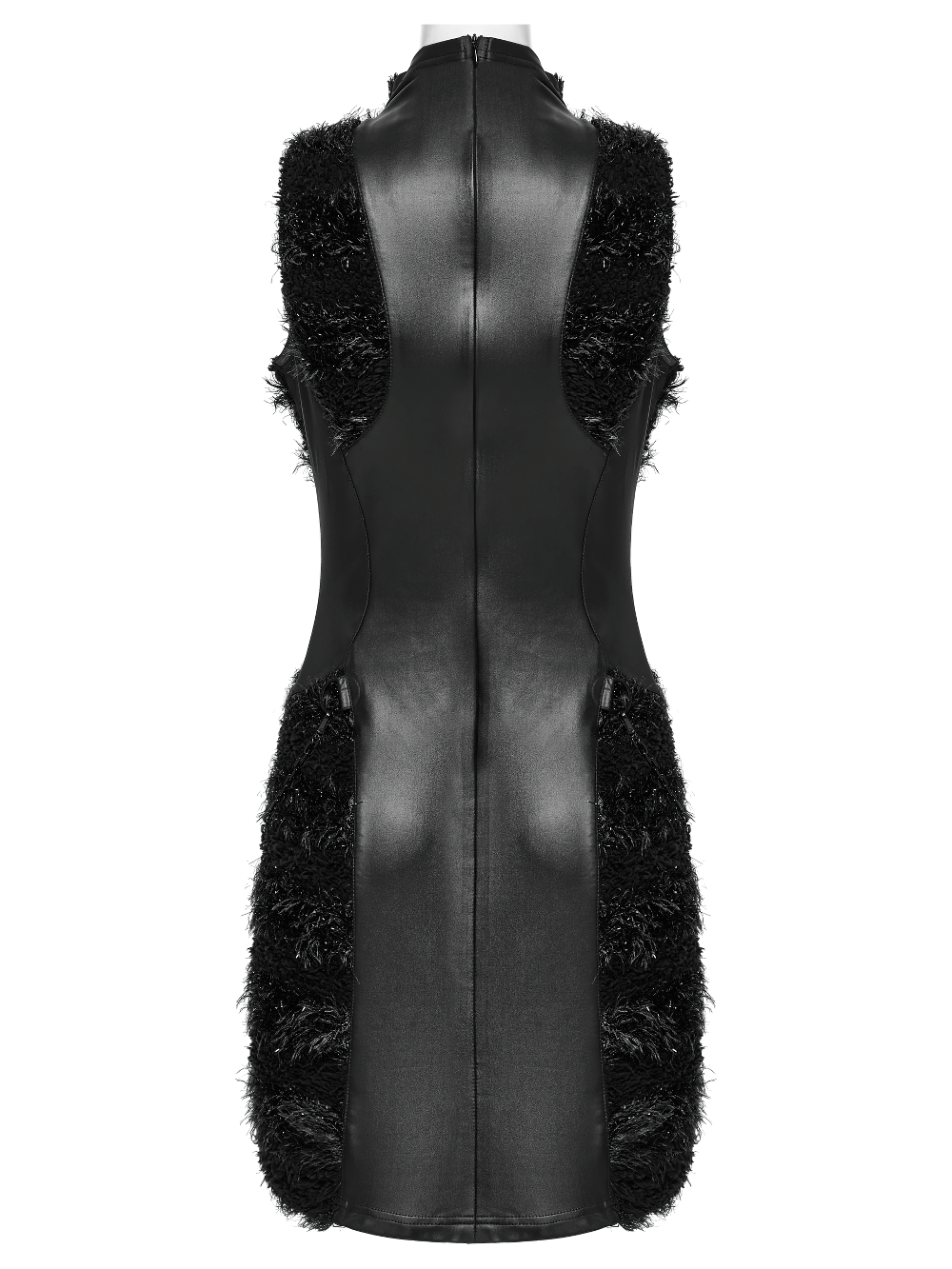 Stylish Gothic Black Mini Dress with Moon Embroidery - image 6