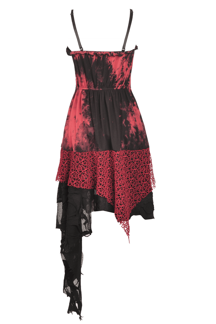 Stylish Punk Rock Dress with Irregular Net and Straps - image 5