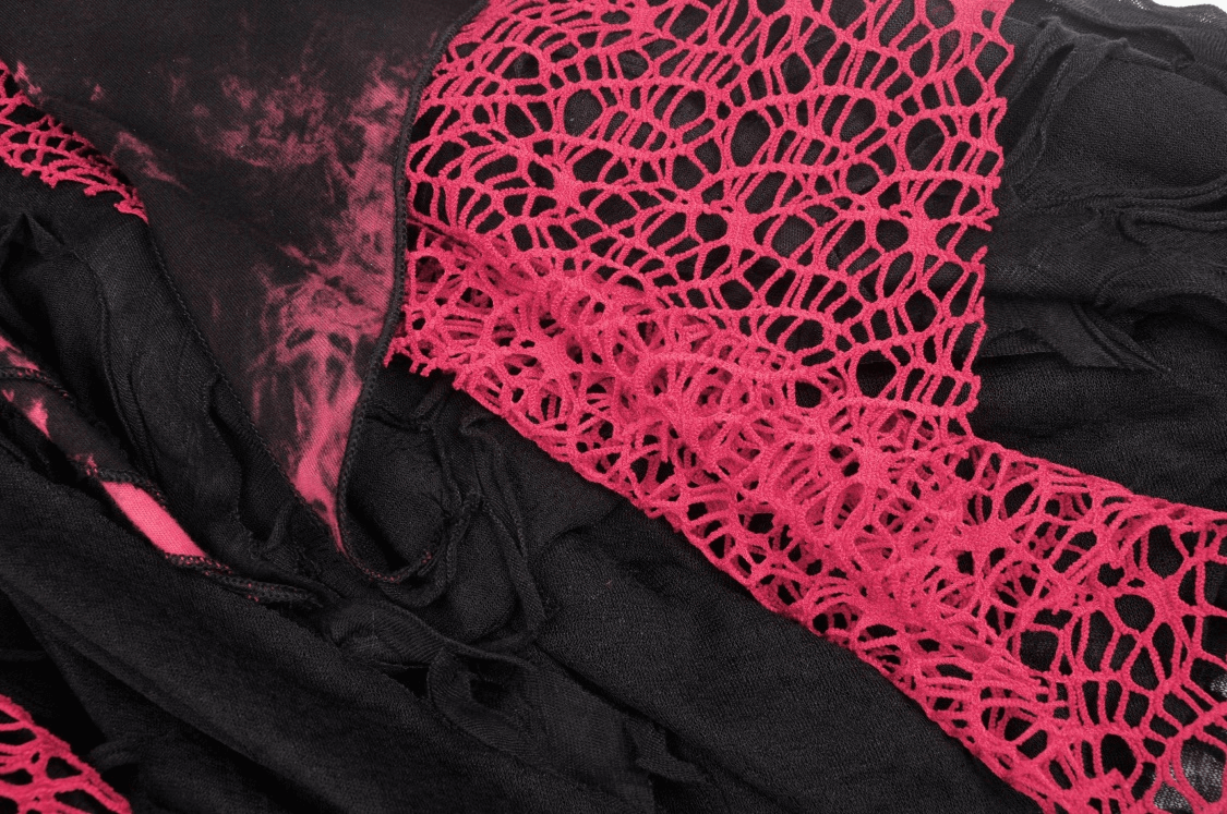 Stylish Punk Rock Dress with Irregular Net and Straps - image 10