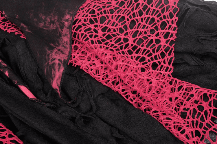 Stylish Punk Rock Dress with Irregular Net and Straps - image 10