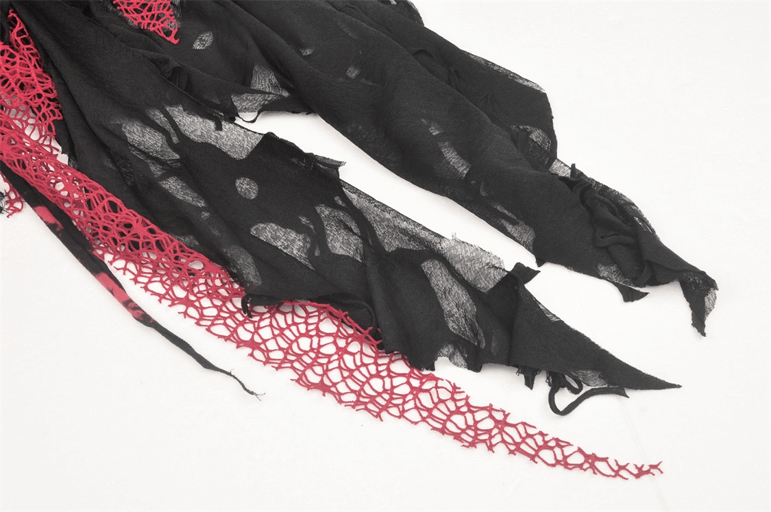 Stylish Punk Rock Dress with Irregular Net and Straps - image 6