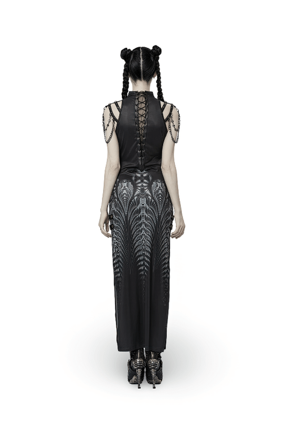 Stylish Women's Futuristic Sci-Fi Printed Dress - image 2