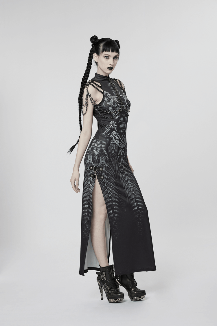 Stylish Women's Futuristic Sci-Fi Printed Dress - image 12
