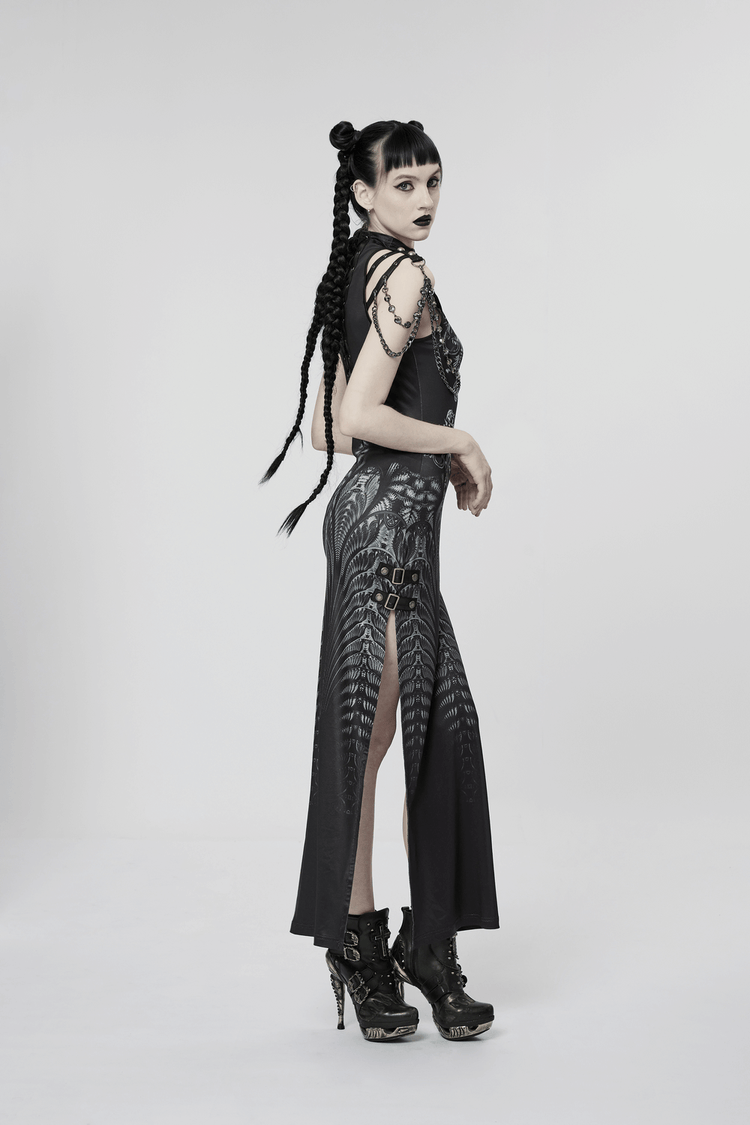 Stylish Women's Futuristic Sci-Fi Printed Dress - image 13