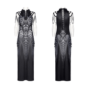 Stylish Women's Futuristic Sci-Fi Printed Dress - image 3
