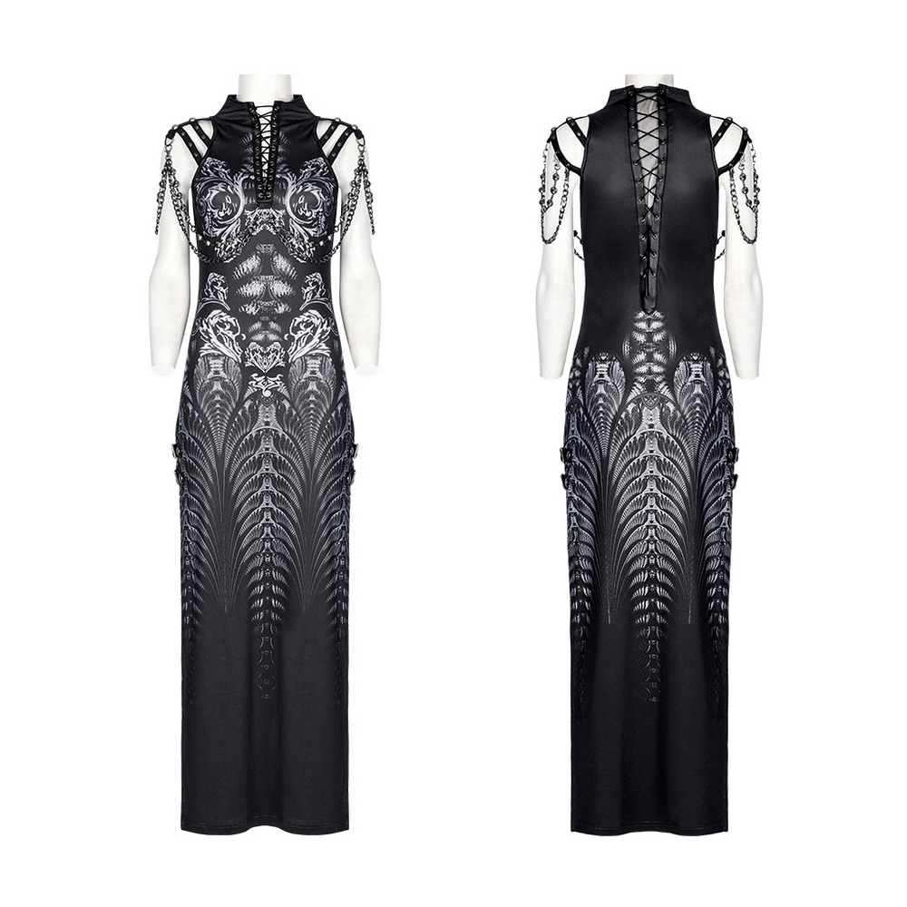 Stylish Women's Futuristic Sci-Fi Printed Dress - image 3