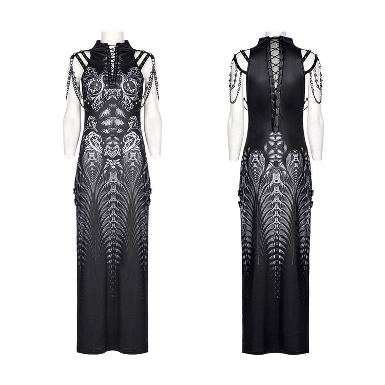 Stylish Women's Futuristic Sci-Fi Printed Dress - image 3