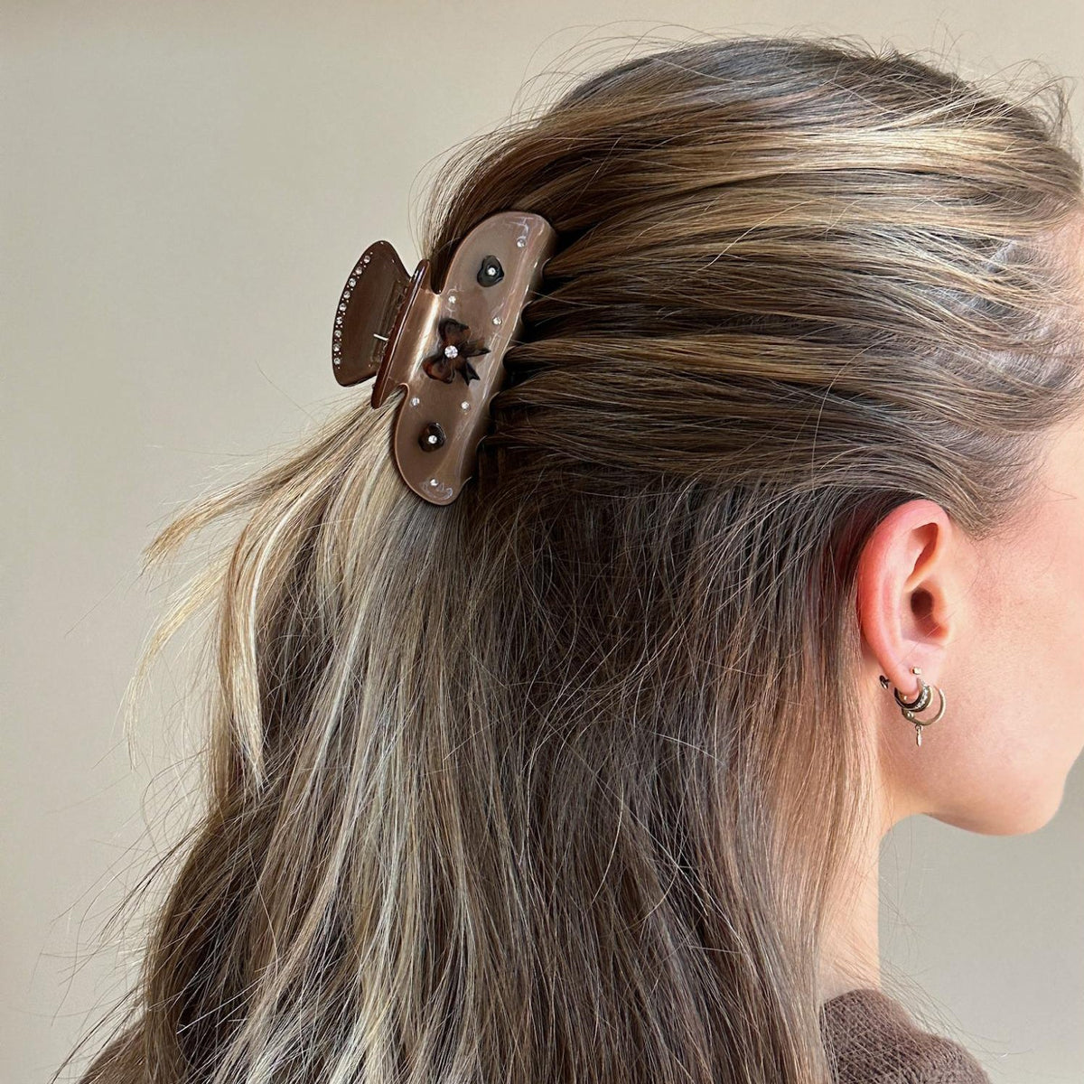 Sweetheart Clip in Cocoa Cashmere image 4