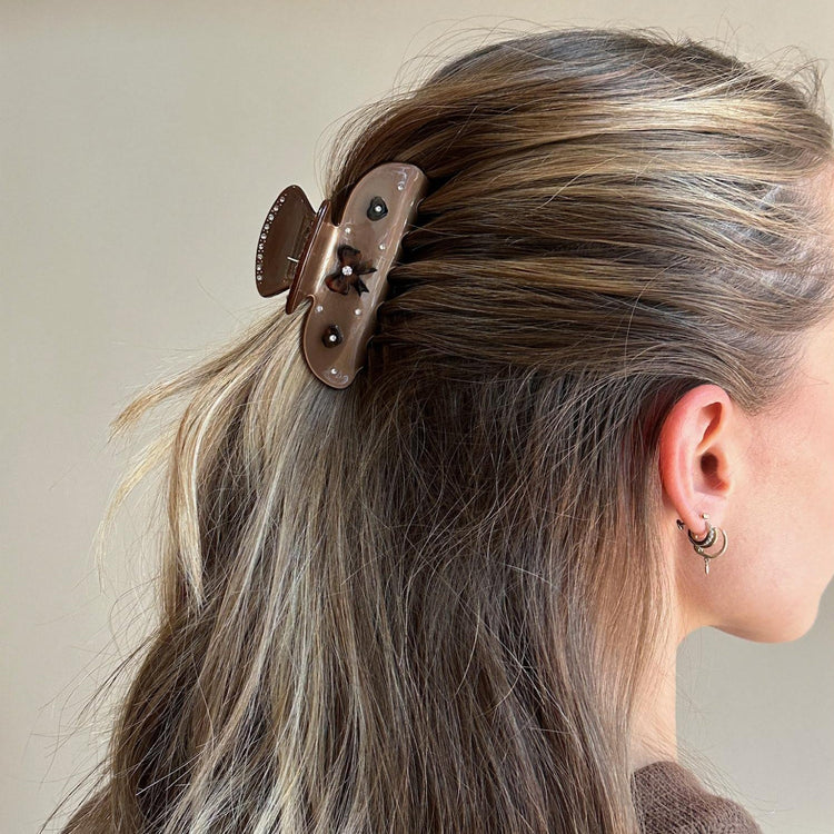 Sweetheart Clip in Cocoa Cashmere image 4