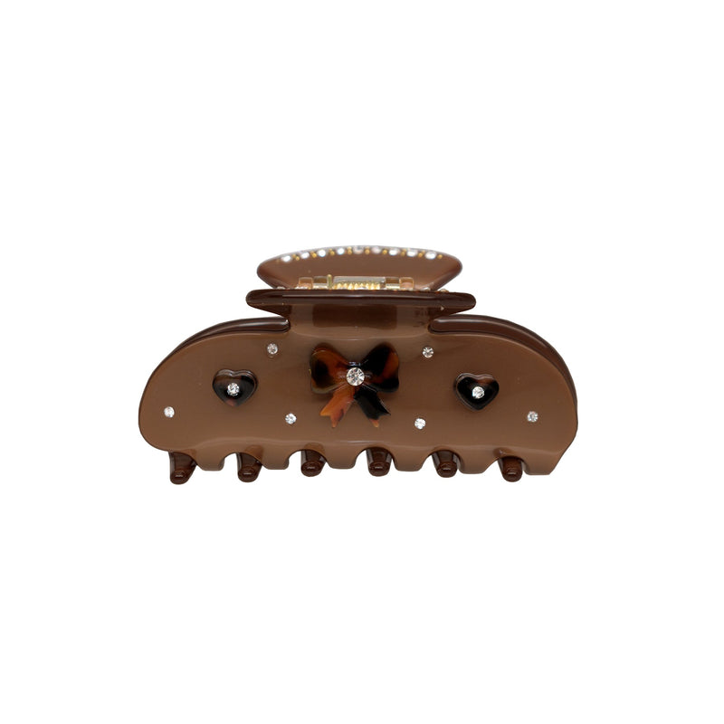 Sweetheart Clip in Cocoa Cashmere