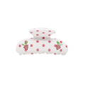 Sweetheart Clip in Coconut Berry Dot