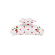 Sweetheart Clip in Coconut Berry Dot