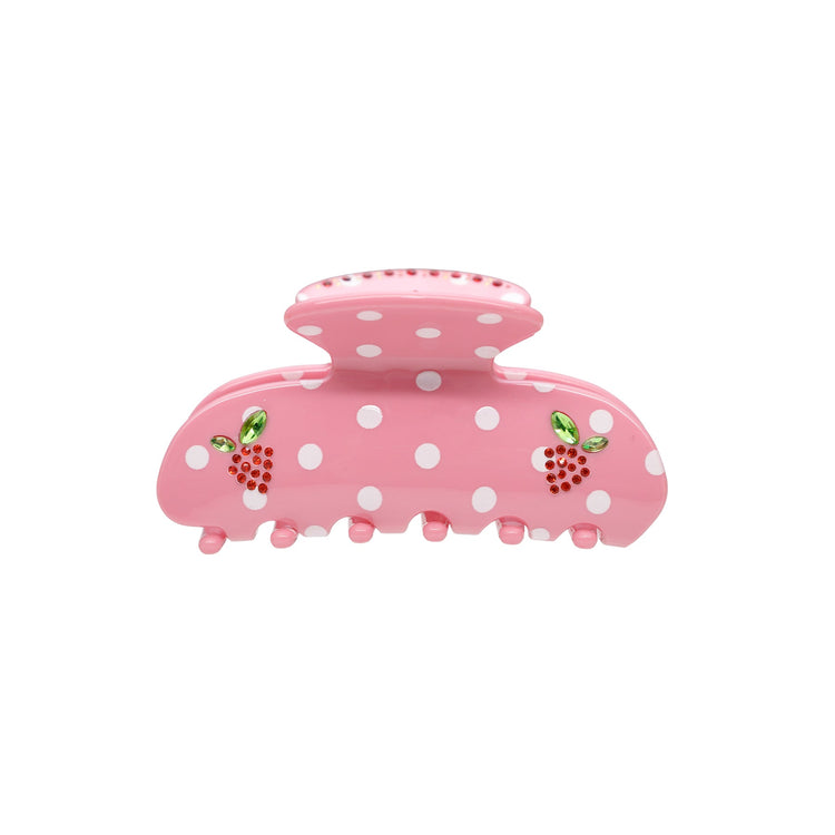 Sweetheart Clip in Lychee Berry Dot