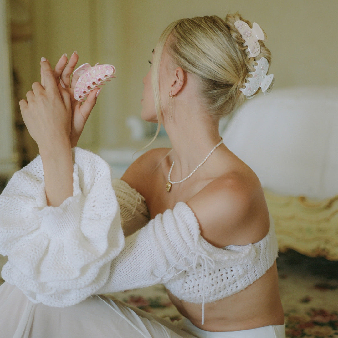 Sweetheart Clip in Pink Angel Food hairstyle